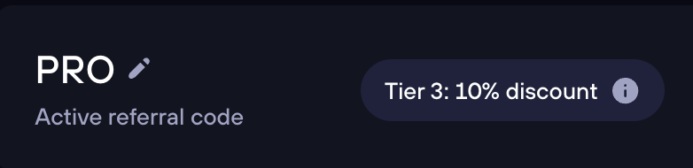 Mã giới thiệu GMX PRO được xác minh là Cấp 3 với giảm 10% trên GMX.io